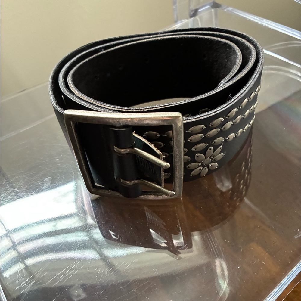 Sundance Leather Studded Belt